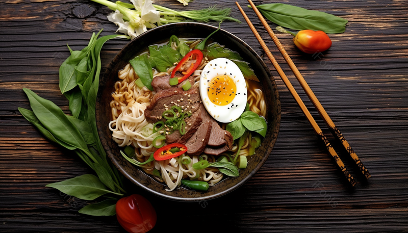 黑色木桌上的一碗面条牛肉面清晰的摄影图高清的图片美食电商产品拍摄,高清,摄影图,摄影图片,图片大全,摄影图免费下载